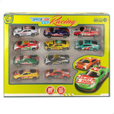 Playset de Veículos Speed & Go 8 x 2,2 x 3,6 cm (6 Unidades) - EcoNest