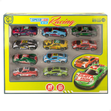 Playset de Veículos Speed & Go 8 x 2,2 x 3,6 cm (6 Unidades) - EcoNest