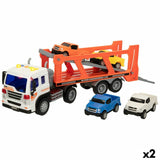 Camião Portaveículos e Carros de Fricção Speed & Go 37,5 x 12,5 x 10 cm (2 Unidades) - EcoNest