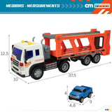 Camião Portaveículos e Carros de Fricção Speed & Go 37,5 x 12,5 x 10 cm (2 Unidades) - EcoNest