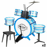 Bateria Musical Bontempi Azul Plástico 85 x 68 x 65 cm (9 Peças) (2 Unidades) - EcoNest