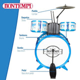 Bateria Musical Bontempi Azul Plástico 85 x 68 x 65 cm (9 Peças) (2 Unidades) - EcoNest