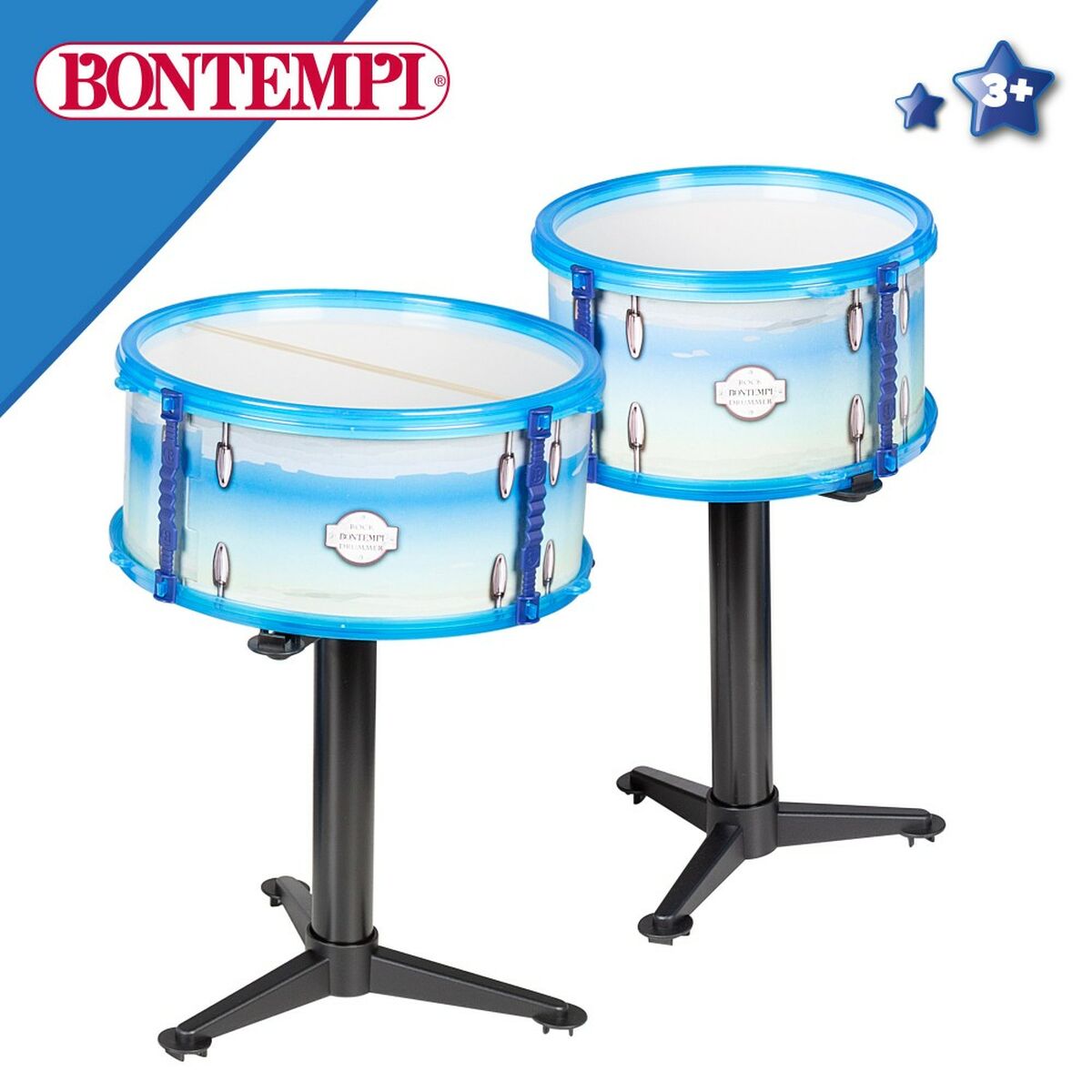 Bateria Musical Bontempi Azul Plástico 85 x 68 x 65 cm (9 Peças) (2 Unidades) - EcoNest