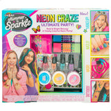 Conjunto de Beleza Cra-Z-Art Ultimate Party Infantil Neon Unhas Cabelo Corpo 4 Unidades - EcoNest