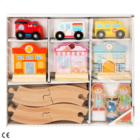 Tren com Circuito Woomax 6 Unidades 39 x 1 x 26 cm - EcoNest