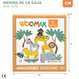 Jogo de Construção + Figuras Woomax animais 16 Peças 7 x 7 x 1,5 cm (6 Unidades) - EcoNest