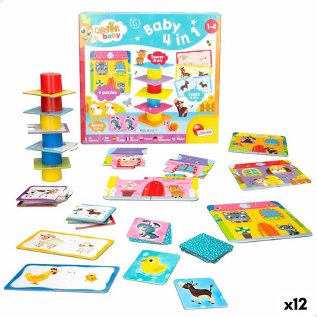 Puzzle Lisciani Carotina Baby Quinta 4 em 1 16 x 1 x 16,5 cm (12 Unidades) - EcoNest