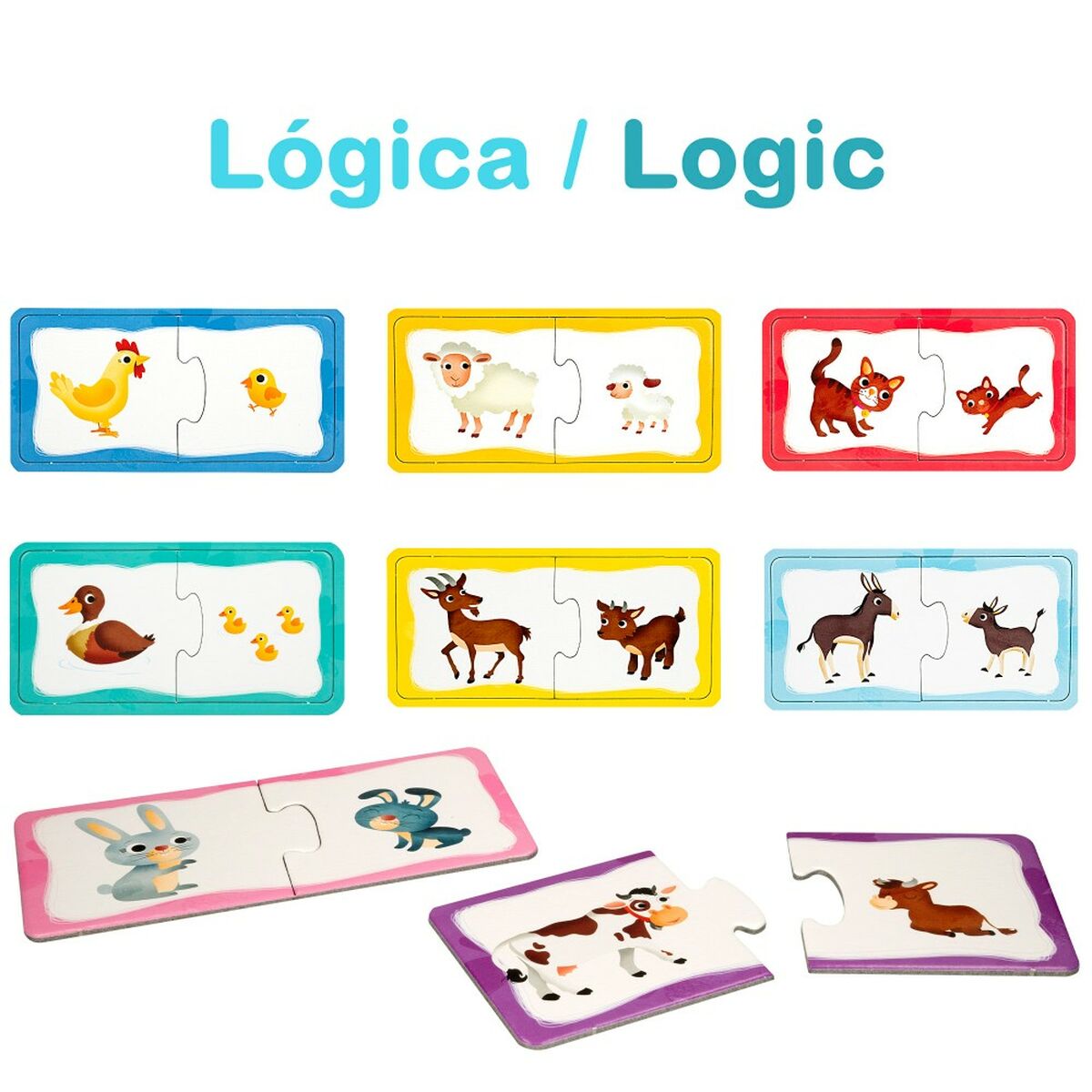 Puzzle Lisciani Carotina Baby Quinta 4 em 1 16 x 1 x 16,5 cm (12 Unidades) - EcoNest