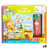 Jogo Educativo Lisciani Carotina Baby Happy English Eletrónico Puzzle 4,5 x 14,5 x 3 cm (6 Unidades) - EcoNest