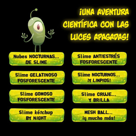 Jogo de Ciência Lisciani Night Slime ES (6 Unidades) - EcoNest