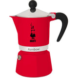 Cafeteira Italiana Bialetti Rainbow Vermelho Metal Alumínio 60 ml - EcoNest