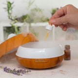 Humidificador Difusor de Aromas com LED Multicores Wooden-Effect InnovaGoods - EcoNest