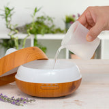 Humidificador Difusor de Aromas com LED Multicores Wooden-Effect InnovaGoods - EcoNest