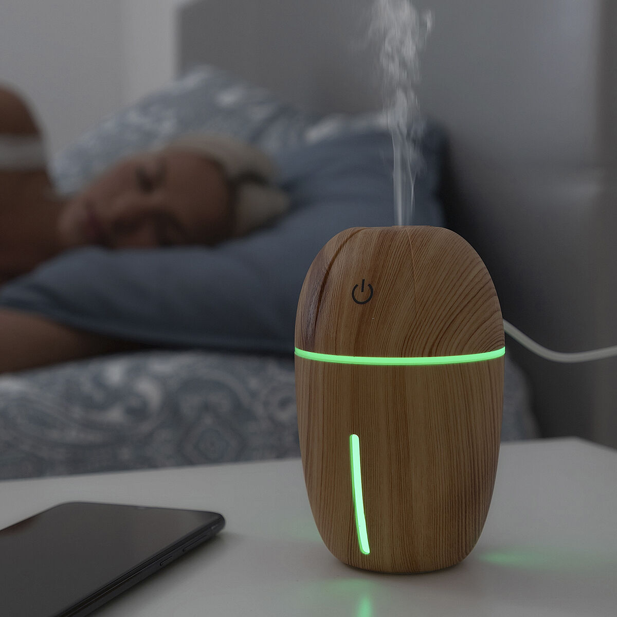 Mini-Humidificador Difusor de Aromas Honey Pine InnovaGoods