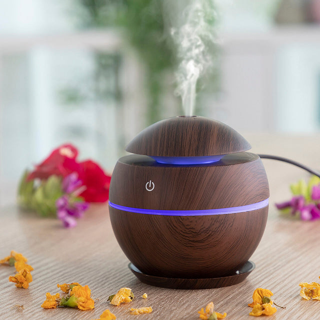 Mini-Humidificador Difusor de Aromas Dark Walnut InnovaGoods - EcoNest