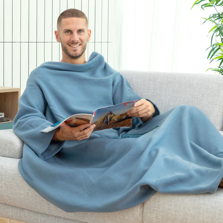 Cobertor com Mangas Individual com Bolso Central Faboulazy InnovaGoods - EcoNest