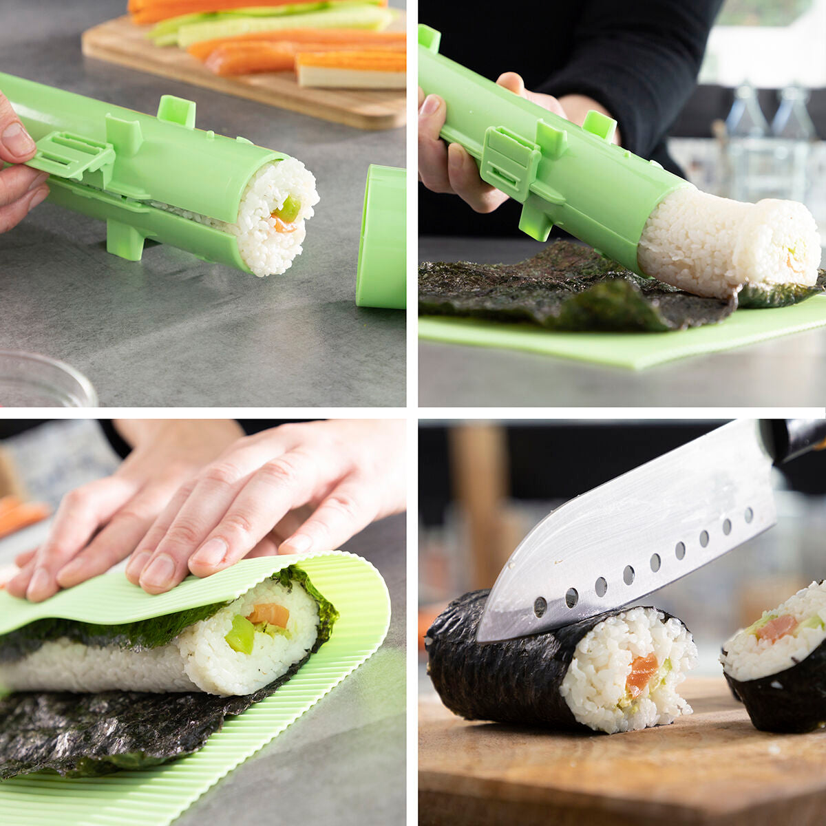 Conjunto de sushi com receitas Suzooka InnovaGoods 3 Peças - EcoNest