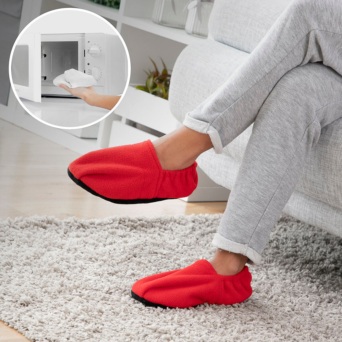 Chinelos Aquecíveis no Micro-Ondas InnovaGoods - EcoNest