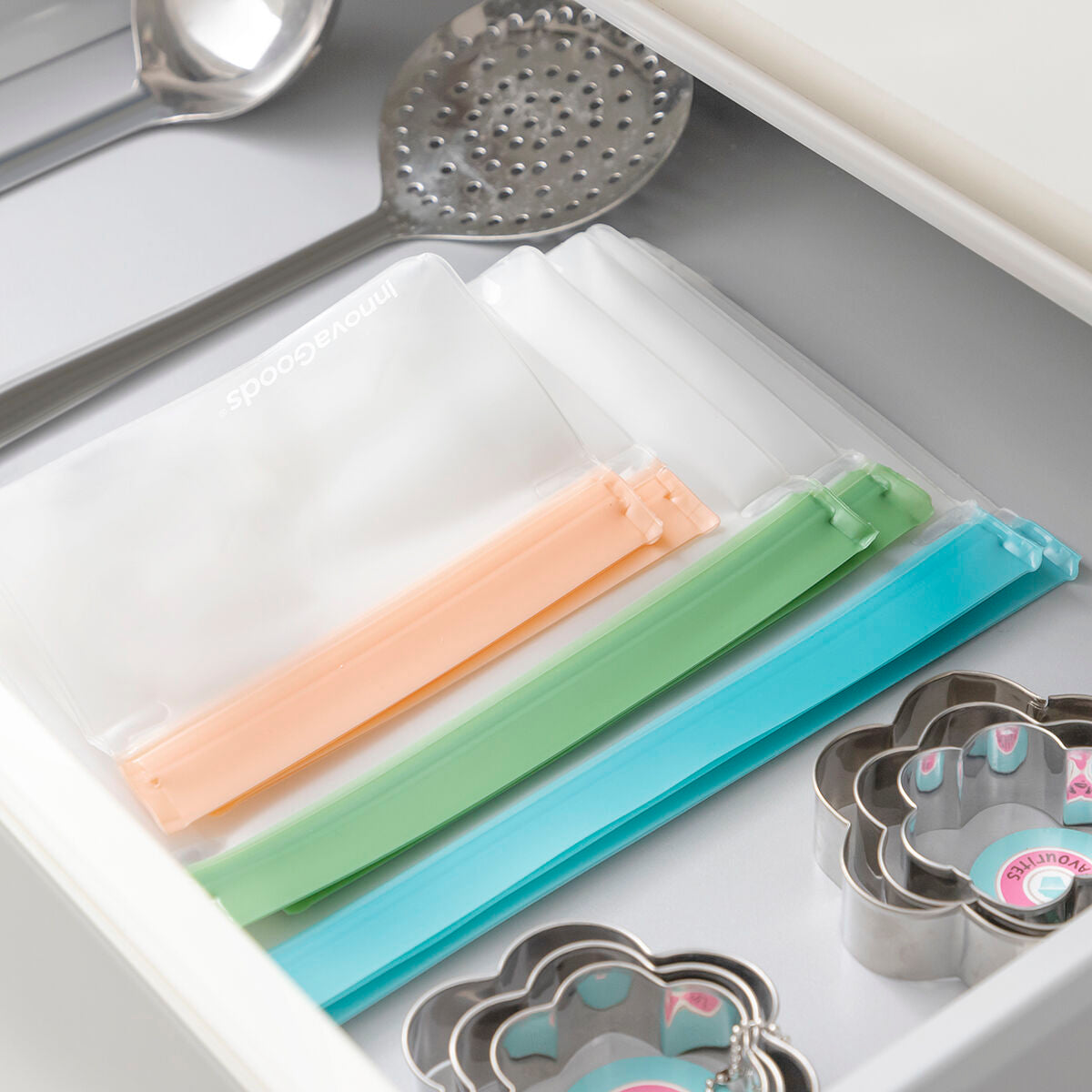 Conjunto de Sacos Reutilizáveis Herméticos Zags InnovaGoods 6 Peças - EcoNest