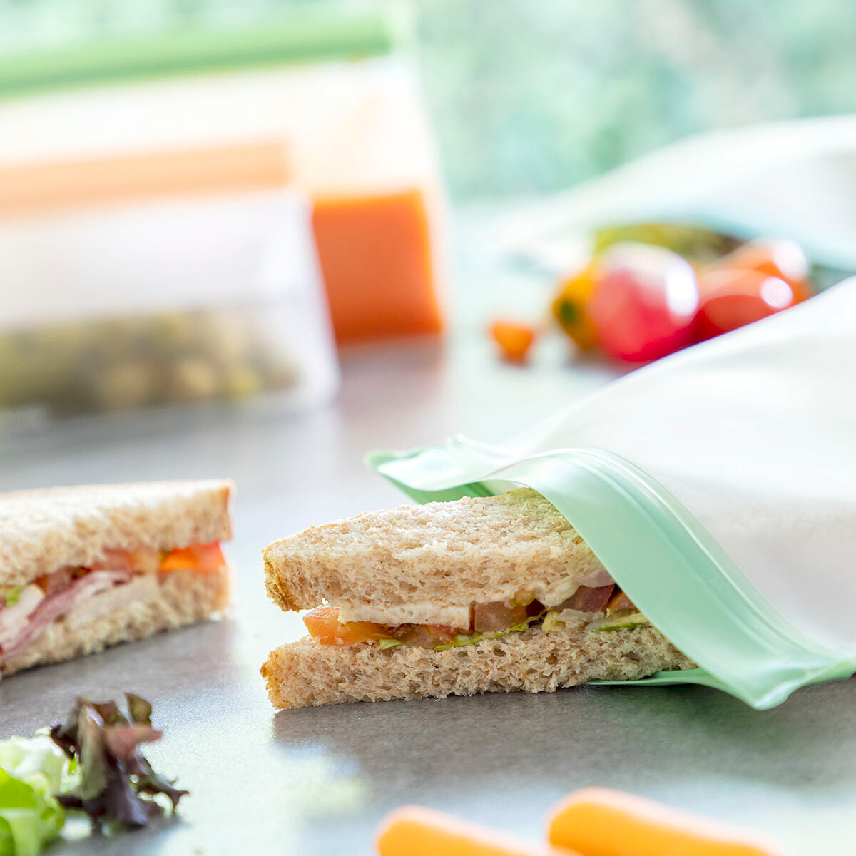 Conjunto de Sacos Reutilizáveis Herméticos Zags InnovaGoods 6 Peças - EcoNest