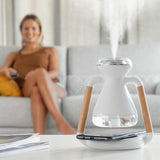 Humidificador Difusor de Aromas e Carregador Sem Fios 3 em 1 Misvolt InnovaGoods - EcoNest