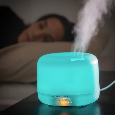 Humidificador Difusor de Aromas com LED Multicores Steloured InnovaGoods - EcoNest