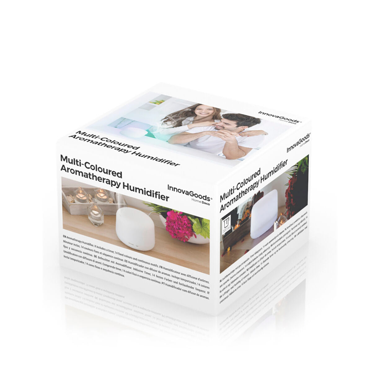 Humidificador Difusor de Aromas com LED Multicores Steloured InnovaGoods - EcoNest