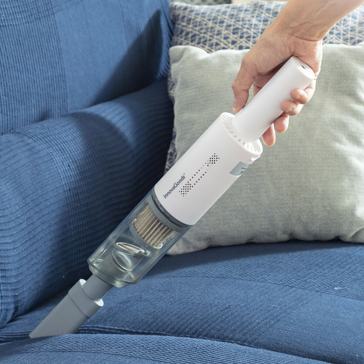 Aspirador de Mão Recarregável com 3 Acessórios Hancuum InnovaGoods - EcoNest