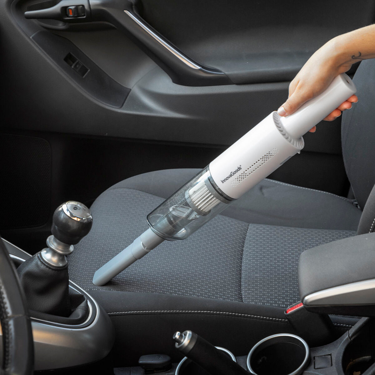 Aspirador de Mão Recarregável com 3 Acessórios Hancuum InnovaGoods - EcoNest