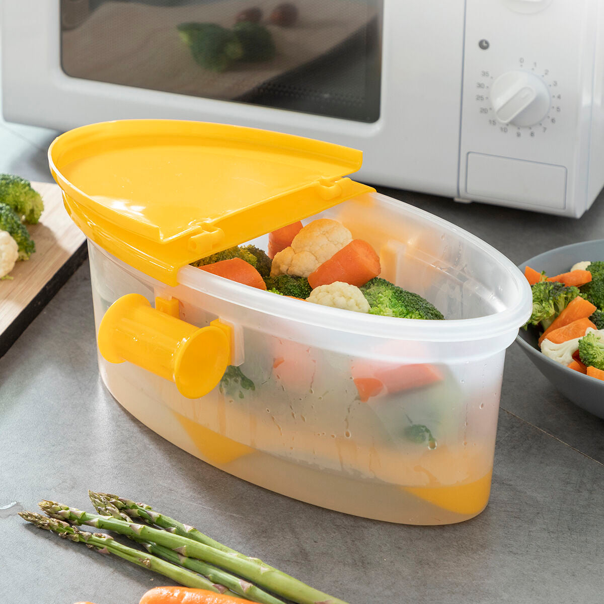 Caixa para Cozinhar Massa no Micro-ondas 4 em 1 com Acessórios e Receitas Pastrainest InnovaGoods - EcoNest