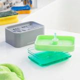 Dispensador de detergente 2 em 1 para lava-louça Pushoap InnovaGoods - EcoNest