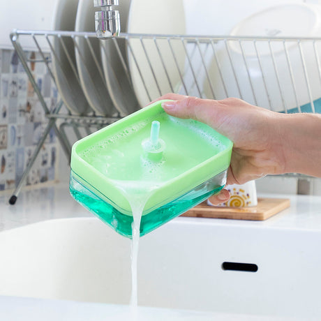 Dispensador de detergente 2 em 1 para lava-louça Pushoap InnovaGoods - EcoNest