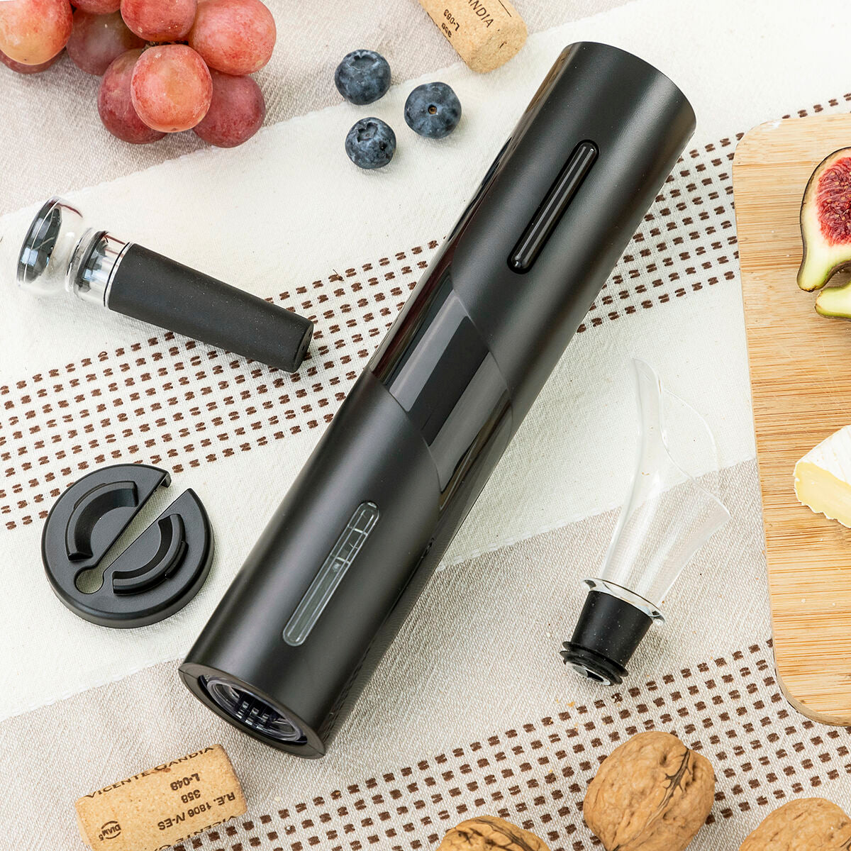 Saca-rolhas Elétrico com Acessórios para Vinho Corking InnovaGoods - EcoNest