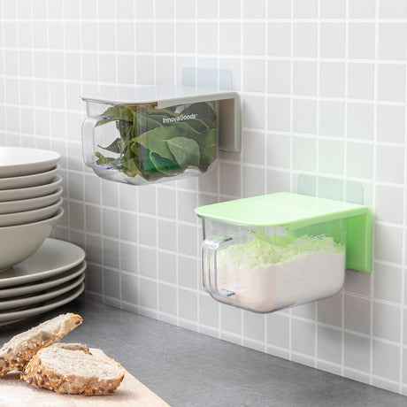Recipientes de Cozinha Adesivos e Amovíveis Handstore InnovaGoods Pack de 2 uds - EcoNest