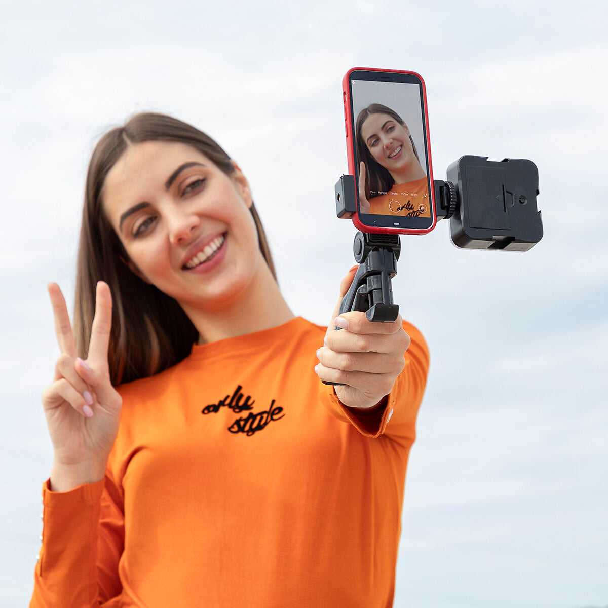 Kit Vlogging com Luz, Microfone e Comando Plodni InnovaGoods 6 Peças - EcoNest