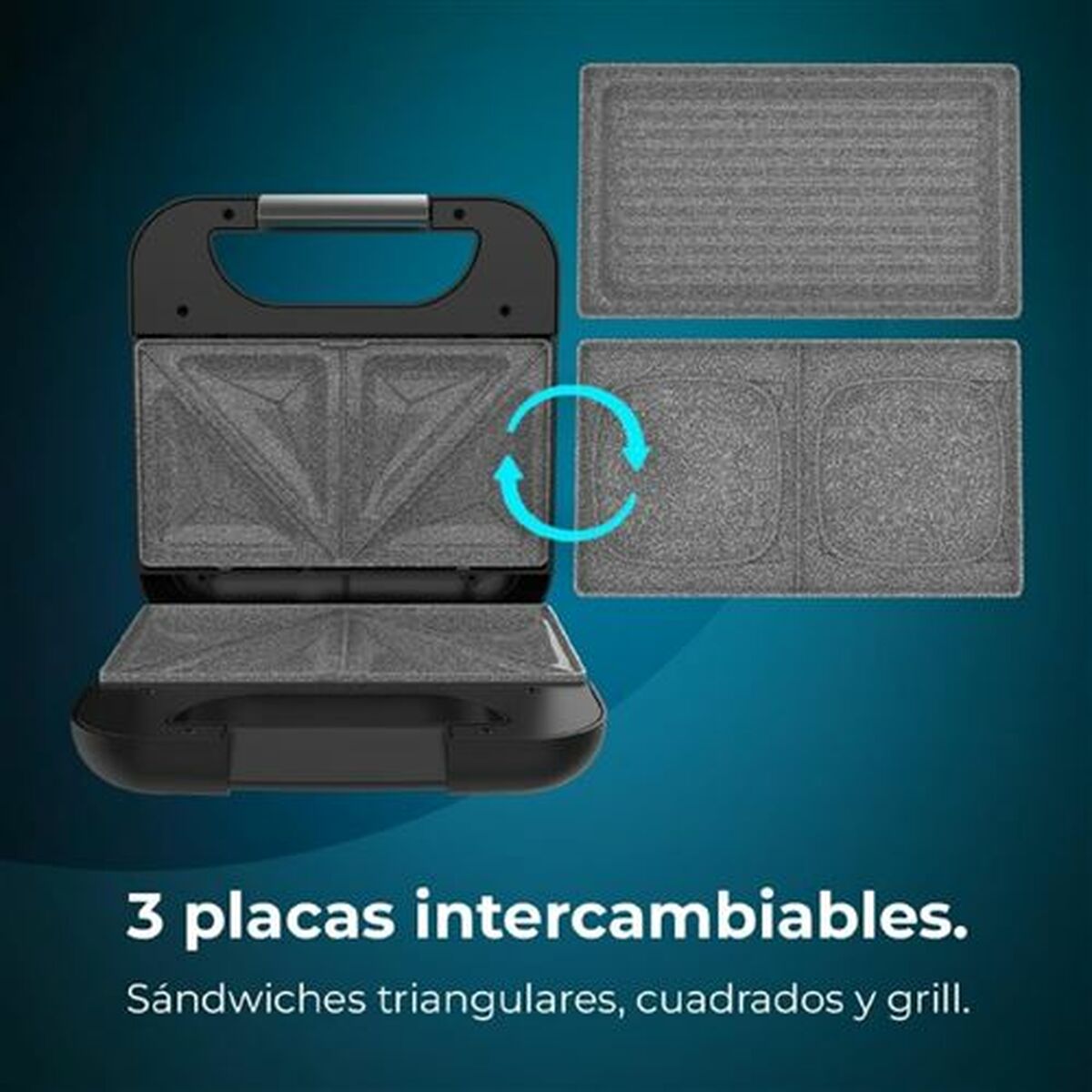 Sanduicheira Cecotec Rock’nToast Combo 800 W - EcoNest